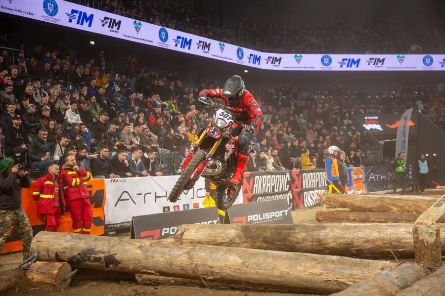 WILL HOARE'S DEBUT FOR THE RIEJU FACTORY TEAM AT THE ROMANIAN SUPERENDURO GP AND FOURTH PLACE FINISH FOR DOMINIK OLSZOWY AT THE DIFFICULT ROMANIAN GP, WITH RIEJU STILL THIRD IN THE WORLD CHAMPIONSHIP.