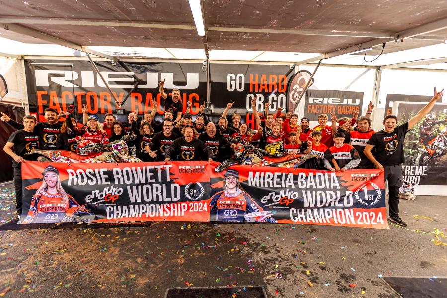 Espectacular resultado del Rieju Factory Team en el final del Campeonato del Mundo de Enduro Women 2024