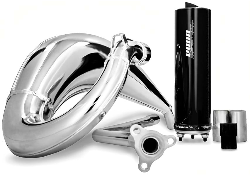 Exhaust Voca Cross Chromed Black Rieju